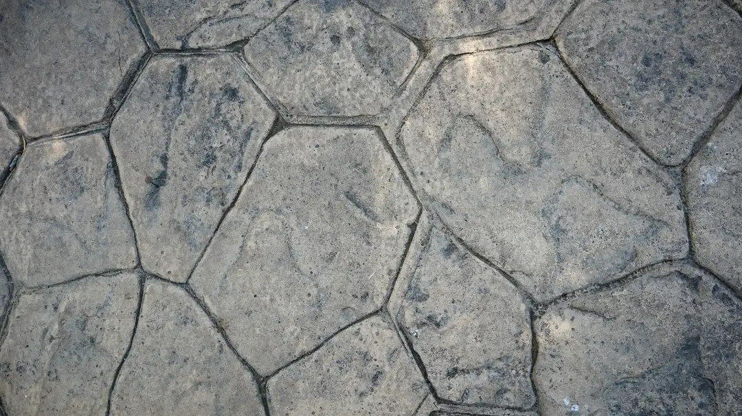 Stamped decorative concrete